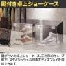鍵付き陳列ケース ショーケースボックス 1段 黒 ブラック 正方形 コレクションケース アクリルケース ディスプレイケース 店舗什器 業務用 陳列 300mm角-2
