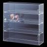 陳列ケース 多段式 卓上アクリル 鍵付き ショーケースボックス 4段 透明 コレクションケース アクリルケース ディスプレイケース 店舗什器 業務用 陳列 幅450mm-19