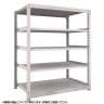 【本体】TRUSCO スチールラック M5型中量棚 オープンラック 幅1200×奥行721×高さ1200mm 5段 単体 免震樹脂ベース付き 日本製 ネオグレー-19