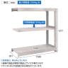 【追加/増設用】TRUSCO スチールラック M5型中量棚 オープンラック 幅1500×奥行921×高さ1200mm 3段 連結 免震樹脂ベース付き 日本製 ネオグレー-6