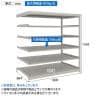 【追加/増設用】TRUSCO スチールラック 薄板ラック(棚板分割タイプ/耐荷重100kg) 幅1800×奥行875×高さ1500mm 6段連結 日本製 ネオグレー-4