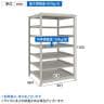 【本体】TRUSCO スチールラック 薄板ラック(棚板分割タイプ/耐荷重100kg) 幅900×奥行875×高さ1500mm 7段単体 日本製 ネオグレー-4