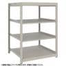 【本体】TRUSCO スチールラック 薄板ラック(棚板分割タイプ/耐荷重100kg) 幅900×奥行595×高さ1200mm 4段単体 日本製 ネオグレー-19