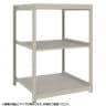 【本体】TRUSCO スチールラック 薄板ラック(棚板分割タイプ/耐荷重100kg) 幅1200×奥行595×高さ1200mm 3段単体 日本製 ネオグレー-19
