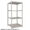 【本体】TRUSCO スチールラック 薄板ラック(棚板分割タイプ/耐荷重100kg) 幅1200×奥行875×高さ1800mm 4段単体 日本製 ネオグレー-19
