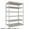 【本体】TRUSCO スチールラック 薄板ラック(棚板分割タイプ/耐荷重100kg) 幅1800×奥行595×高さ2400mm 6段単体 日本製 ネオグレー-19