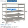 【本体】TRUSCO スチールラック 薄板ラック(棚板分割タイプ/耐荷重100kg) 幅1800×奥行595×高さ1200mm 5段単体 日本製 ネオグレー-4