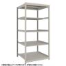 【本体】TRUSCO スチールラック 薄板ラック(棚板分割タイプ/耐荷重100kg) 幅900×奥行595×高さ1800mm 5段単体 日本製 ネオグレー-19
