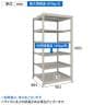 【本体】TRUSCO スチールラック 薄板ラック(棚板分割タイプ/耐荷重100kg) 幅900×奥行875×高さ1800mm 6段単体 日本製 ネオグレー-4