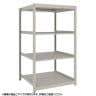 【本体】TRUSCO スチールラック 薄板ラック(棚板分割タイプ/耐荷重100kg) 幅1200×奥行595×高さ1500mm 4段単体 日本製 ネオグレー-19