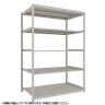 【本体】TRUSCO スチールラック 薄板ラック(棚板分割タイプ/耐荷重100kg) 幅1500×奥行595×高さ2100mm 5段単体 日本製 ネオグレー-19