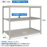 【本体】TRUSCO スチールラック 薄板ラック(棚板分割タイプ/耐荷重100kg) 幅1800×奥行875×高さ1500mm 3段単体 日本製 ネオグレー-4