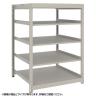 【本体】TRUSCO スチールラック 薄板ラック(棚板分割タイプ/耐荷重100kg) 幅1200×奥行875×高さ1200mm 5段単体 日本製 ネオグレー-19
