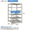 【本体】TRUSCO スチールラック 薄板ラック(棚板分割タイプ/耐荷重100kg) 幅1200×奥行875×高さ1500mm 6段単体 日本製 ネオグレー-4