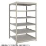 【本体】TRUSCO スチールラック 薄板ラック(棚板分割タイプ/耐荷重100kg) 幅1200×奥行875×高さ1500mm 6段単体 日本製 ネオグレー-19