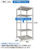 【本体】TRUSCO スチールラック 薄板ラック(棚板分割タイプ/耐荷重100kg) 幅900×奥行595×高さ2100mm 5段単体 日本製 ネオグレー-4