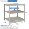 【本体】TRUSCO スチールラック 薄板ラック(棚板分割タイプ/耐荷重100kg) 幅1200×奥行595×高さ900mm 3段単体 日本製 ネオグレー-4