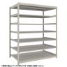 【本体】TRUSCO スチールラック 薄板ラック(棚板分割タイプ/耐荷重100kg) 幅1800×奥行595×高さ1800mm 7段単体 日本製 ネオグレー-19
