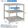 【本体】TRUSCO スチールラック 薄板ラック(棚板分割タイプ/耐荷重100kg) 幅900×奥行595×高さ900mm 3段単体 日本製 ネオグレー-4