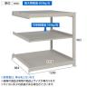 【追加/増設用】TRUSCO スチールラック 薄板ラック(棚板分割タイプ/耐荷重100kg) 幅1200×奥行875×高さ900mm 3段連結 日本製 ネオグレー-4