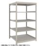 【本体】TRUSCO スチールラック 薄板ラック(棚板分割タイプ/耐荷重100kg) 幅1200×奥行595×高さ1500mm 5段単体 日本製 ネオグレー-19