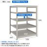 【本体】TRUSCO スチールラック 薄板ラック(棚板分割タイプ/耐荷重100kg) 幅1200×奥行595×高さ1200mm 5段単体 日本製 ネオグレー-4