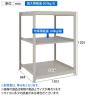 【本体】TRUSCO スチールラック 薄板ラック(棚板分割タイプ/耐荷重100kg) 幅1200×奥行875×高さ1200mm 3段単体 日本製 ネオグレー-4