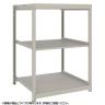 【本体】TRUSCO スチールラック 薄板ラック(棚板分割タイプ/耐荷重100kg) 幅1200×奥行875×高さ1200mm 3段単体 日本製 ネオグレー-19