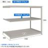 【追加/増設用】TRUSCO スチールラック 薄板ラック(棚板分割タイプ/耐荷重100kg) 幅1500×奥行875×高さ1200mm 3段連結 日本製 ネオグレー-4