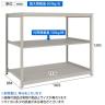【本体】TRUSCO スチールラック 薄板ラック(棚板分割タイプ/耐荷重100kg) 幅1800×奥行875×高さ1200mm 3段単体 日本製 ネオグレー-4