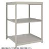 【本体】TRUSCO スチールラック 薄板ラック(棚板分割タイプ/耐荷重100kg) 幅900×奥行595×高さ1500mm 3段単体 日本製 ネオグレー-19
