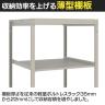 【追加/増設用】TRUSCO スチールラック 薄板ラック(棚板分割タイプ/耐荷重100kg) 幅900×奥行595×高さ1500mm 3段連結 日本製 ネオグレー-2