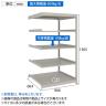 【追加/増設用】TRUSCO スチールラック 薄板ラック(棚板分割タイプ/耐荷重100kg) 幅900×奥行595×高さ1500mm 5段連結 日本製 ネオグレー-4