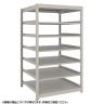 【本体】TRUSCO スチールラック 薄板ラック(棚板分割タイプ/耐荷重100kg) 幅1200×奥行595×高さ1500mm 7段単体 日本製 ネオグレー-19