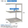 【追加/増設用】TRUSCO スチールラック 薄板ラック(棚板分割タイプ/耐荷重100kg) 幅1200×奥行875×高さ1500mm 3段連結 日本製 ネオグレー-4
