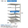 【追加/増設用】TRUSCO スチールラック 薄板ラック(棚板分割タイプ/耐荷重100kg) 幅1200×奥行875×高さ1500mm 6段連結 日本製 ネオグレー-4