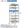 【本体】TRUSCO スチールラック 薄板ラック(棚板分割タイプ/耐荷重100kg) 幅900×奥行595×高さ2100mm 7段単体 日本製 ネオグレー-4