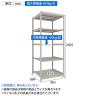 【本体】TRUSCO スチールラック 薄板ラック(棚板分割タイプ/耐荷重100kg) 幅900×奥行875×高さ2400mm 5段単体 日本製 ネオグレー-4