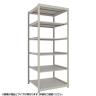【本体】TRUSCO スチールラック 薄板ラック(棚板分割タイプ/耐荷重100kg) 幅900×奥行875×高さ2400mm 6段単体 日本製 ネオグレー-19