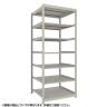 【本体】TRUSCO スチールラック 薄板ラック(棚板分割タイプ/耐荷重100kg) 幅1200×奥行875×高さ2400mm 7段単体 日本製 ネオグレー-19
