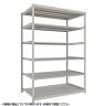 【本体】TRUSCO スチールラック 薄板ラック(棚板分割タイプ/耐荷重100kg) 幅1500×奥行875×高さ2400mm 6段単体 日本製 ネオグレー-19