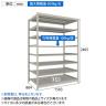 【本体】TRUSCO スチールラック 薄板ラック(棚板分割タイプ/耐荷重100kg) 幅1500×奥行875×高さ2400mm 8段単体 日本製 ネオグレー-4