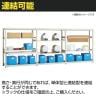 【本体】TRUSCO M3型中量棚 オープンラック 幅1200×奥行571×高さ1500mm 7段 単体 日本製 免震樹脂ベース付き ネオグレー-2