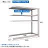【追加/増設用】TRUSCO スチールラック オープンラック 日本製 M3型中量棚 幅1800×奥行721×高さ1800mm 棚板3段+タイヤ受け1段 連結 ネオグレー-4