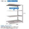 【追加/増設用】TRUSCO スチールラック オープンラック 日本製 M3型中量棚 幅1500×奥行921×高さ2100mm 4段 連結 ネオグレー-5