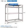 【本体】TRUSCO スチールラック オープンラック 日本製 M3型中量棚 幅1800×奥行721×高さ1800mm 棚板2段+タイヤ受け2段 ネオグレー-4