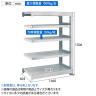 【追加/増設用】TRUSCO スチールラック オープンラック 日本製 M1.5型軽中量棚 幅1460×奥行595×高さ1500mm 5段 連結 ネオグレー-5