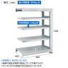 【追加/増設用】TRUSCO スチールラック オープンラック 日本製 M1.5型軽中量棚 幅860×奥行445×高さ1200mm 5段 連結 ネオグレー-5