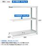 【追加/増設用】TRUSCO スチールラック オープンラック M2型軽中量棚 収納ラック 日本製 幅860×奥行900×高さ1200mm 3段 連結 ネオグレー-5