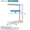 【追加/増設用】TRUSCO スチールラック オープンラック M2型軽中量棚 収納ラック 日本製 幅860×奥行900×高さ1500mm 3段 連結 ネオグレー-5